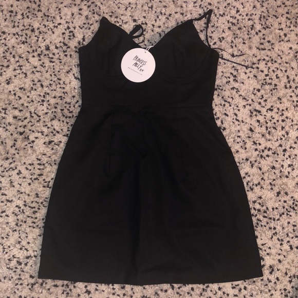Princess Polly Dresses & Skirts - NOVELLA MINI DRESS BLACK